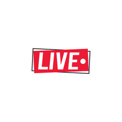 Live streaming broadcast logo icon design