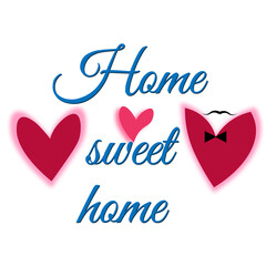 Home sweet home word art