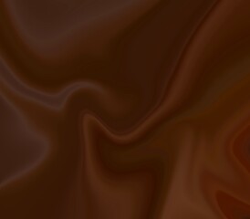 Brown silk satin abstract background with flowing lines