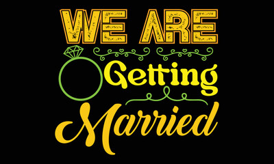 Wedding t-shirt design vector template