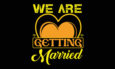 Wedding t-shirt design vector template