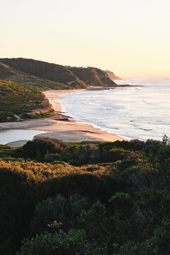 Sunrise over Glenrock Lagoon, and Burwood Beach taken during Australian Winter