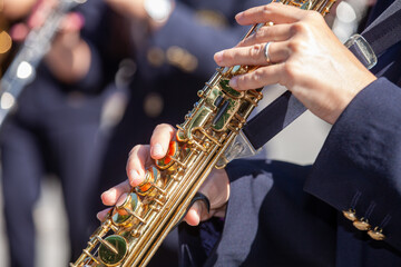 town band parades and folkloric events