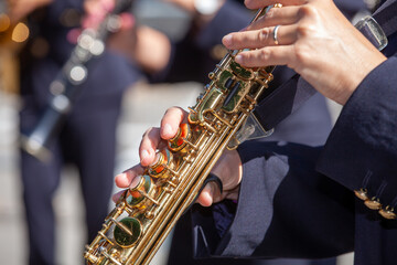 town band parades and folkloric events
