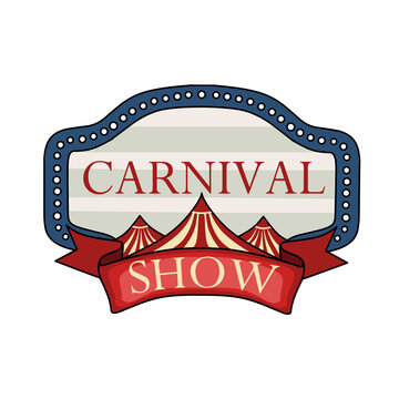 illustration vector of carnival show poster