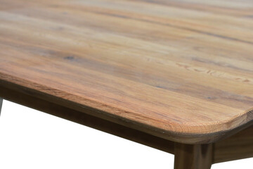 Wooden table elements close view png, isolated object