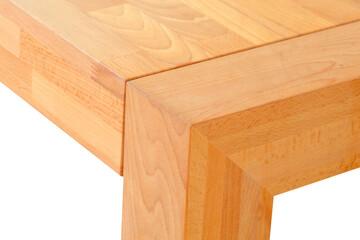 Wooden table elements close view png, isolated object