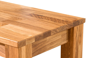 Wooden table elements close view png, isolated object