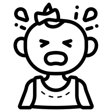 recommend clip art: baby girl crying