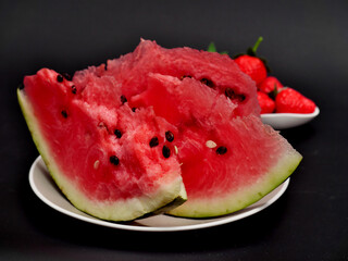 watermelon on a plate