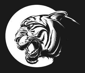Vector Angry Tiger