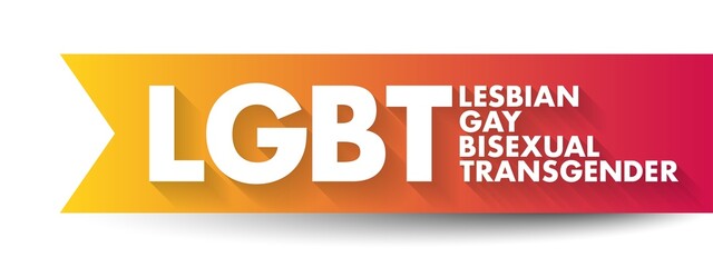 LGBT - lesbian, gay, bisexual, transgender acronym, concept background