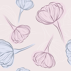 seamless pattern with flowers