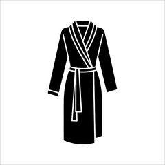 Naklejka premium bathrobe icon. housecoat icon. bathroom sign. vector illustration on white background