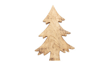 Christmas tree stars decorations isolated on white background.