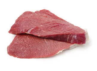 Fresh beef cut isolated on white background 
