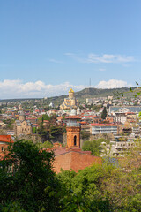A beautiful panoramic view of the city of Tbilisi. Georgia country