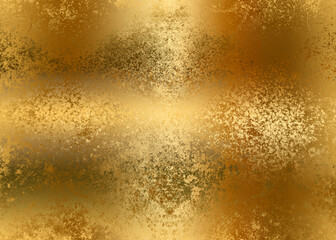 Golden Abstract  decorative paper texture  background  for  artwork  - Illustration