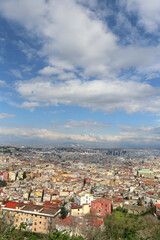 Fototapeta na wymiar urban landscape of Naples city centre, Italy 