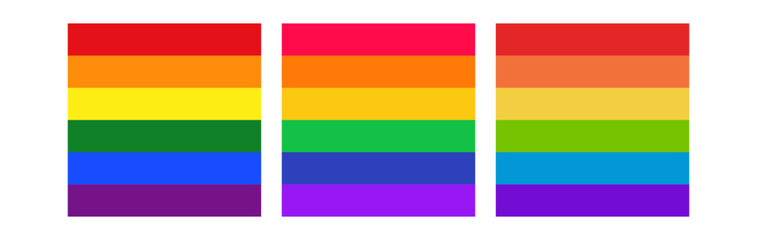 flag three styles for pride