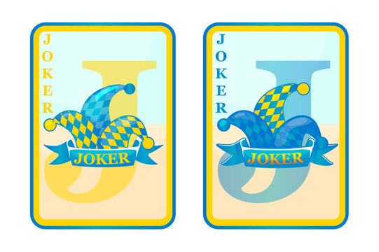Two JOKER playing cards