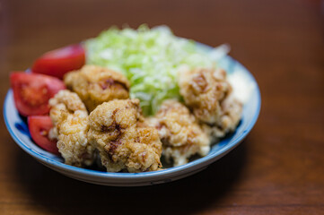 家庭の唐揚げ