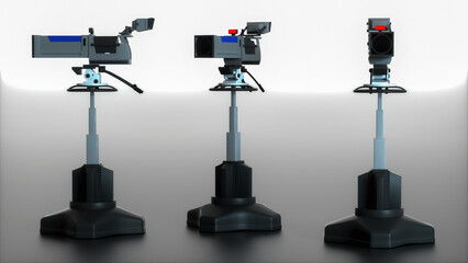 a professional studio camera (3d rendering)