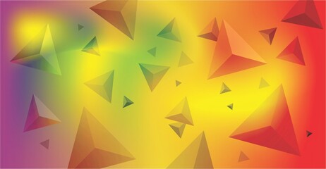Abstract background gradient with triangle pattern