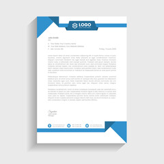 Obraz premium Modern business letterhead template