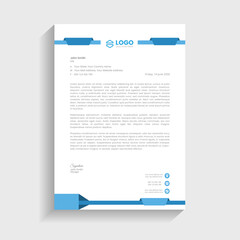 Obraz premium unique concept business letterhead template