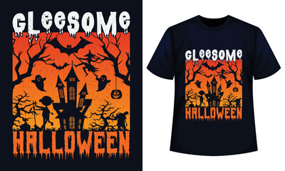 GLEESOME HALLOWEEN Amazing Halloween t-shirt Design