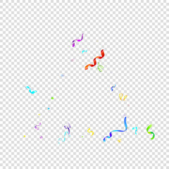 ribbon serpentine tinsel red spiral color curly