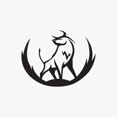 Tough bull logo vector for your company symbol and branding