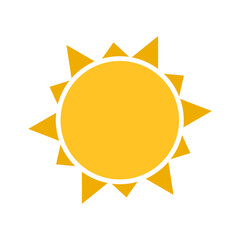 sun vector with trendy design