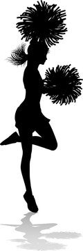 Silhouette Cheerleader