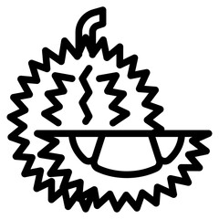 durian line icon