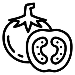 tomato line icon