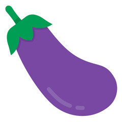 eggplant flat icon