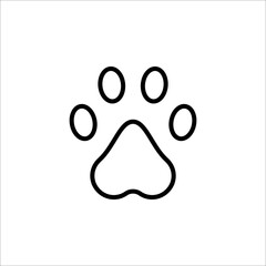 Paw icon. Paw Print icon. vector illustration on white background