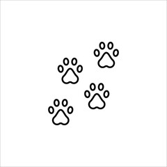 Paw icon. Paw Print icon. vector illustration on white background