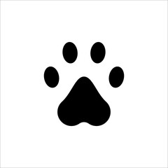 Paw icon. Paw Print icon. vector illustration on white background