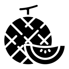 melon glyph icon