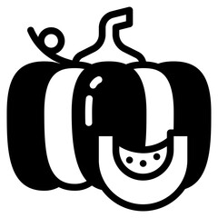 pumpkin glyph icon