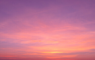Beautiful sunset sky,sunset sky background ,color orange and yellow sky at sunset,peaceful nature sunset orange sunset landscape background