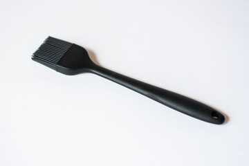 kitchen brush black on isolated white background