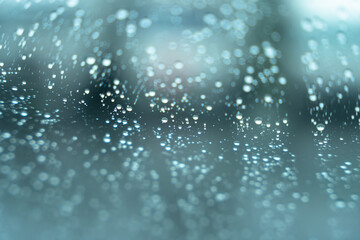 ガラスの水滴と曇り