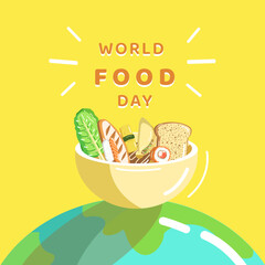 Food illustration, for world food day