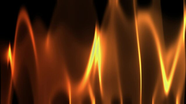 Abstract flame animation on black background