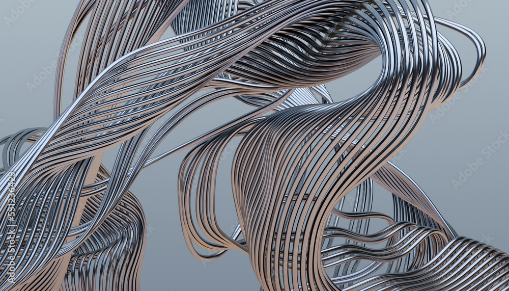 Poster abstract 3d render