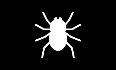 Halloween vector icon outline style black background 